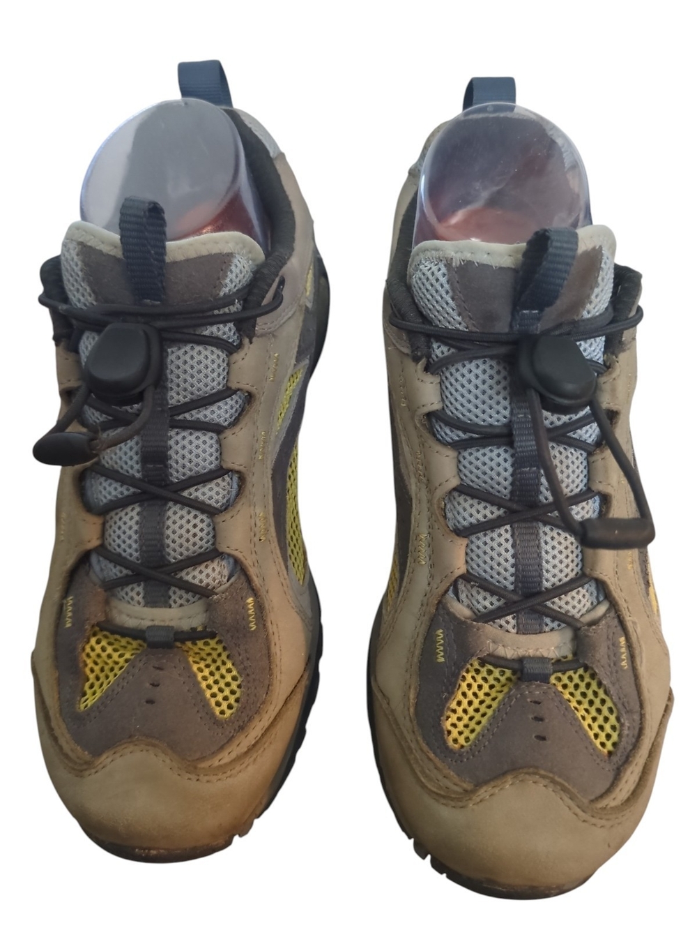 Merrell Continuum Women’s Hiking Trail Shoes Size 7 Brown Yellow Vibram Retro